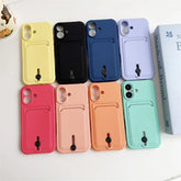 Silicone Wallet Phone Case for iPhone